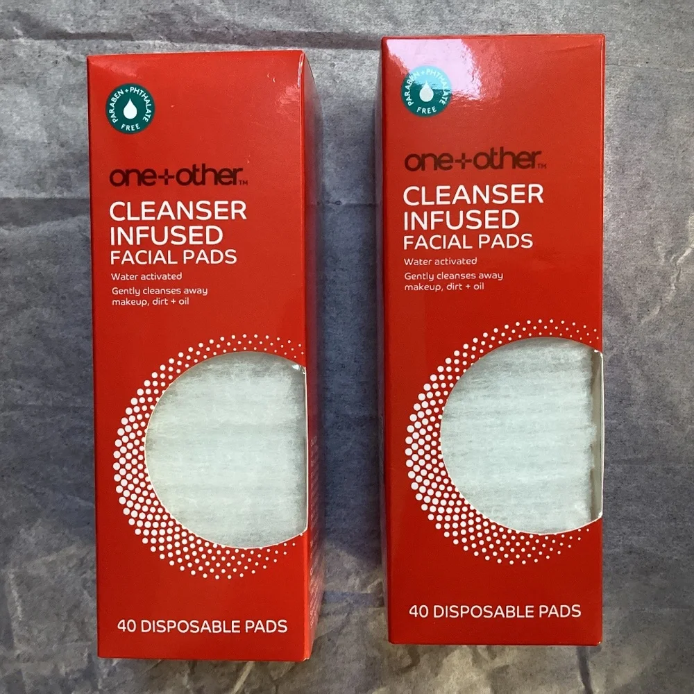 One+Other Cleanser Infused Facial Pads Bundle 40 disposable pads/box